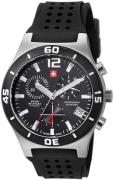 Swiss Military Herreklokke SM34015.05 Chrono Sort/Gummi Ø43 mm