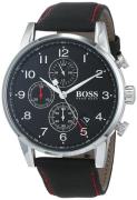 Hugo Boss Herreklokke 1513535 Chronograph Sort/Lær Ø44 mm