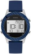 Guess Herreklokke W1037G1 LCD/Gummi Ø46 mm