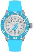 Nautica Herreklokke NAI08515G Hvit/Gummi Ø44 mm