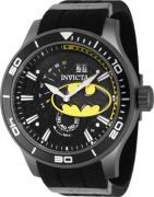 Invicta Herreklokke 41262 DC Comics Sort/Plast Ø54 mm