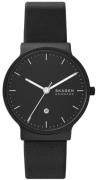 Skagen Herreklokke SKW6781 Ancher Sort/Lær Ø40 mm