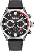 Timberland Herreklokke TDWJF2001902 Sort/Lær Ø46 mm