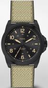 Fossil Herreklokke FS5917 Bronson Sort/Tekstil Ø40 mm