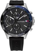 Tommy Hilfiger Herreklokke 1791724 Sort/Gummi Ø46 mm