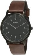 Timex Herreklokke TW2T66400 Norway Sort/Lær Ø40 mm