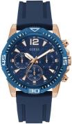 Guess Herreklokke GW0211G4 Blå/Gummi Ø45 mm