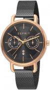 Esprit Dameklokke ES1L179M0125 Sort/Stål Ø36 mm