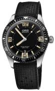 Oris Herreklokke 01 733 7707 4064-07 4 20 18 Diving Sort/Gummi Ø40 mm