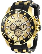 Invicta Herreklokke 26088 Pro Diver Gulltonet/Gulltonet stål Ø50 mm