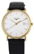 Longines Herreklokke L4.743.6.12.0 Presences Hvit/Lær Ø33.5 mm