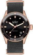 Blancpain Herreklokke 5000-36S30-NABA Fifty Fathoms Sort/Tekstil Ø43