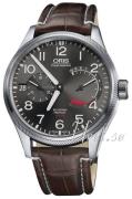 Oris Herreklokke 01 111 7711 4163-Set 1 22 72FC Aviation Grå/Lær