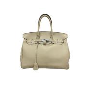 Pre-owned Beige skinn Hermès Birkin