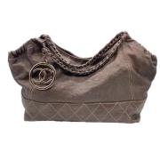 Pre-owned Brun skinn Chanel veske