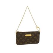 Pre-owned Brunt lerret Louis Vuitton Multi veske tilbehør