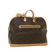 Pre-owned Brunt lerret Louis Vuitton Alma