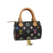 Pre-owned Svart lerret Louis Vuitton veske