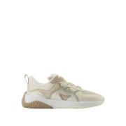 Beige Skinn Sneakers - H597