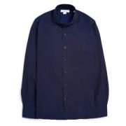 Vintage Bomullsskjorte Navy