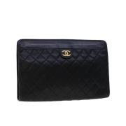 Pre-owned Svart lerret Chanel Clutch