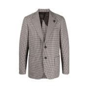 Houndstooth Mønster Blazer