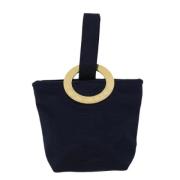 Pre-owned Navy Canvas Celine Clutch