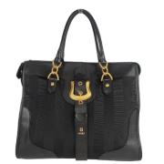 Pre-owned Svart lerret Fendi veske