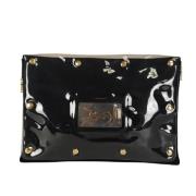 Pre-owned Svart semsket skinn Yves Saint Laurent Clutch