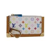 Pre-owned Hvitt lerret Louis Vuitton lommebok