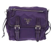 Pre-owned Lilla stoff Prada Tessuto