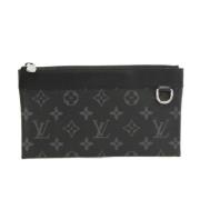 Pre-owned Navy Canvas Louis Vuitton Clutch