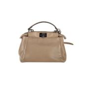 Pre-owned Rosa skinn Fendi Peekaboo