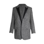 Pre-owned Grey Wool Saint Laurent jakke