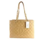 Pre-owned Beige Lær Chanel Tote