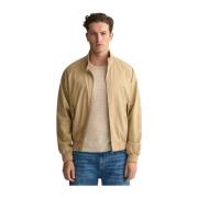 Beige Bomull Harrington Jakke