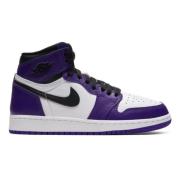 Court Purple White Retro High Grade School Størrelse