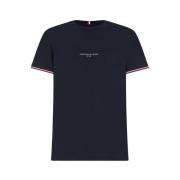 Marine Tommy Hilfiger Logo Tipped Tee Shirt