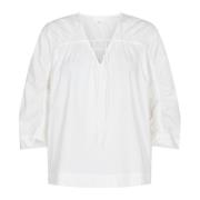 Bradie 3 - Hvit, Stilig og Komfortabel Bluse