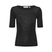 Slim Fit Ull T-skjorte