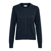 Stripete Cardigan med Knapper - Tanishapw Ca Strik 30307265 Dark Navy