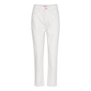 Whisper White Slim-fit Bukser