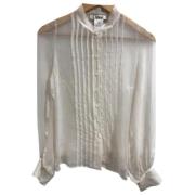 Pre-owned Beige Silk Chloé Top