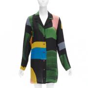 Pre-owned Flerfarget silke Issey Miyake skjorte