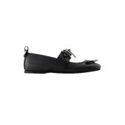 Svart skinn JW Anderson Flats