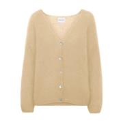 Cornelia Mohair Cardigan - Almond