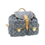 Pre-owned Blå lerret Louis Vuitton ryggsekk