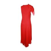 Pre-owned Rød polyester yohij yamamoto kjole
