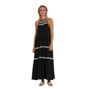 Sort Bruuns Bazaar Camilla Gyrite Maxi Dress Kjoler