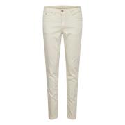 Kitt Cream Lottecr Bukse Plain Twill Coco Fit- Kitt Bukser